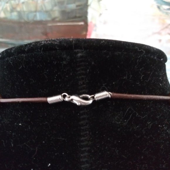 **CLEARANCE SALE** Southwest Style Necklace with Faux Turquoise Pendant - Picture 4 of 10